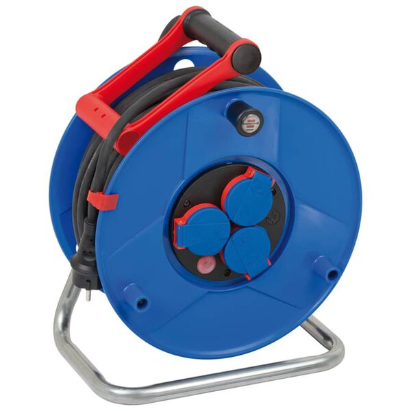 Brennenstuhl Carrete de cable Garant negro 40 m