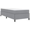 vidaXL Cama tipo Box Spring Gris Claro 100 x 200 cm tela