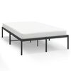 vidaXL Estructura de cama sin colch&oacute;n metal negro 120x200 cm
