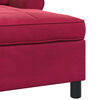 vidaXL Sill&oacute;n reclinable Rojo vino 91 x 157 x 91 cm Terciopelo