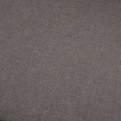 vidaXL Sofá de 5 plazas de tela color gris topo