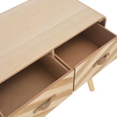 vidaXL Mesa consola de madera maciza 100x35x68 cm