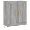 vidaXL Aparador alto madera contrachapada gris sonoma 69,5x34x180 cm