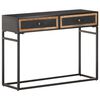 vidaXL Mesa consola madera maciza de mango 100x35x75 cm
