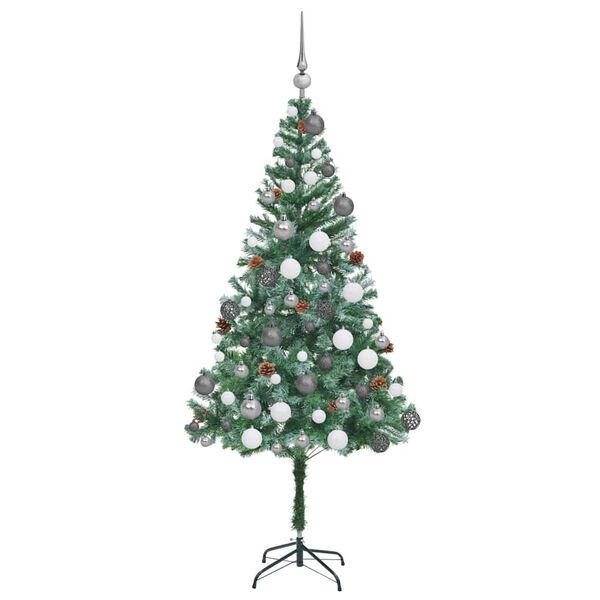 vidaXL &Aacute;rbol de Navidad artificial Verde 180 cm PVC y acero