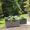 LECHUZA Jardinera BALCONERA Stone 50 ALL-IN-ONE negro