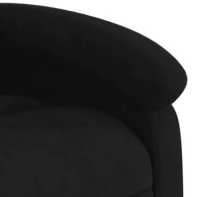 vidaXL Sillón de masaje reclinable de terciopelo negro