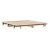 vidaXL Estructura de cama sin colch&oacute;n madera maciza de pino 200x200 cm