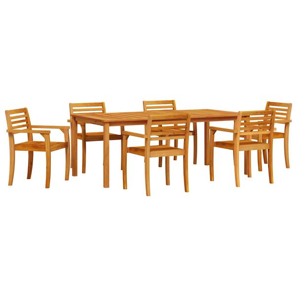 vidaXL Conjunto de Comedor de Jard&iacute;n 9 pcs Marr&oacute;n