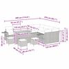 vidaXL Conjunto de sof&aacute;s de jard&iacute;n con coj&iacute;n 13 pcs Beige y Gris Claro