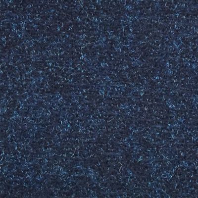 vidaXL Alfombrilla autoadhesiva escalera 15 uds 56x17x3 cm azul marino