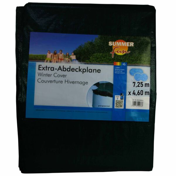 Summer Fun Cubierta de piscina ovalada para invierno PVC verde 725 cm