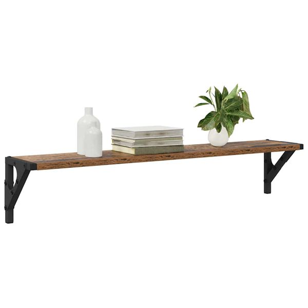 vidaXL Estanter&iacute;as de pared 2 pcs Madera Vieja 80 x 15 x 15,5 cm
