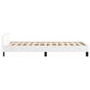 vidaXL Estructura de cama sin colch&oacute;n cuero sint&eacute;tico blanco 80x200 cm