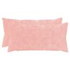 vidaXL Funda de almohada 2 uds. HEERLEN Rosa 40 x 80 cm