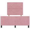 vidaXL Cama tipo Box Spring con cabecera Rosa 120 x 200 cm Terciopelo