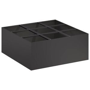vidaXL Macetero de Jard&iacute;n Negro 100 x 100 x 20 cm