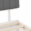 vidaXL Estructura de Cama con Cabecera Tapizada Gris Claro