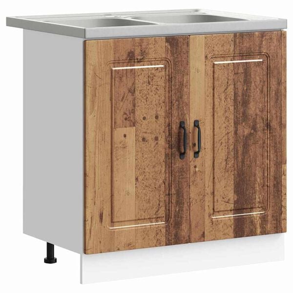 vidaXL Mueble de Cocina Kalmar Madera vieja 80 x 46 x 81,5 cm