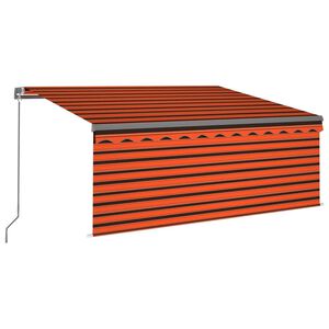 vidaXL Toldo manual con LED solar 3,5 x 2,5 m