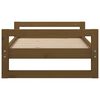 vidaXL Cama para perros madera maciza pino marr&oacute;n miel 75,5x55,5x28 cm