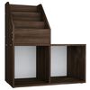 vidaXL Revistero de ni&ntilde;os madera ingenier&iacute;a roble ahumado 71x30x78,5cm