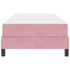 vidaXL Cama tipo Box Spring con colch&oacute;n Rosa 80 x 200 cm tela