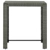 vidaXL Mesa alta para jard&iacute;n rat&aacute;n sint&eacute;tico gris 100x60,5x110,5 cm