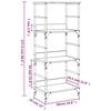 vidaXL Estanter&iacute;a de madera ingenier&iacute;a roble Sonoma 50x33x117,5 cm