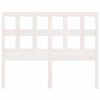 vidaXL Cabecero de cama madera maciza de pino blanco 205,5x4x100 cm