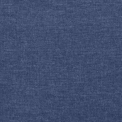 vidaXL Cama box spring con colchón tela azul 120x200 cm