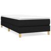vidaXL Estructura de cama con somier tela negro 100x200 cm