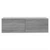 vidaXL Mueble para TV madera contrachapada gris Sonoma 100x30x30 cm