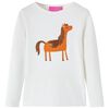 Camiseta infantil de manga larga color crudo 104