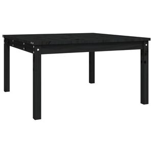 vidaXL Mesa de jard&iacute;n madera maciza pino negro 82,5x82,5x45 cm