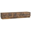 vidaXL Mueble de TV con caj&oacute;n Roble Ahumado 147 x 34,5 x 27 cm