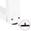 vidaXL Patas para mesa de centro en forma de V (2 unidades), color blanco, 40 x (30-31,3) cm, acero