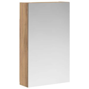 vidaXL Armario con espejo de ba&ntilde;o Roble Artesanal 30 x 10,5 x 50 cm