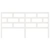 vidaXL Cabecero de cama madera maciza de pino blanco 206x4x100 cm