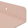 vidaXL Estante flotante 4 pcs Rosa 60 x 9 x 2,5 cm Acero