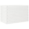 vidaXL Jardinera de madera maciza de pino blanca 70x40x46 cm