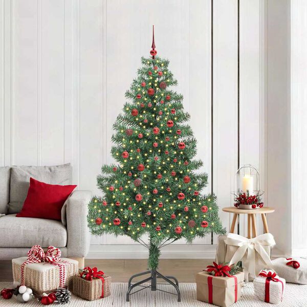vidaXL &Aacute;rbol de Navidad con 300 LED con soporte Verde 210 cm PVC