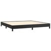 vidaXL Estructura de cama sin colch&oacute;n cuero sint&eacute;tico negro 200x200 cm