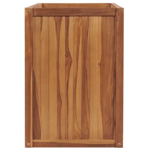 vidaXL Arriate elevado madera maciza de teca 100x50x70 cm