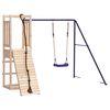 vidaXL Parque infantil de exterior madera maciza de pino