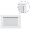 vidaXL Color interno de ventana de s&oacute;tano blanco RISOR 95 x 55 cm