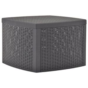 vidaXL Mesa auxiliar de pl&aacute;stico color moca 54x54x36,5 cm