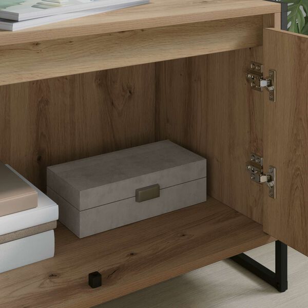 vidaXL Gabinete de TV Roble Artesanal 140 x 36 x 49.5 cm