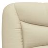 vidaXL Cabecero de cama acolchado Hvar tela crema 200 cm