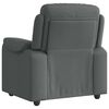 vidaXL Sill&oacute;n reclinable de tela gris oscuro